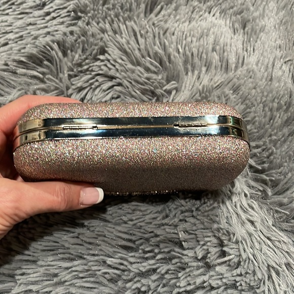 Victorias Secret pink and silver glitter clutch - Picture 7 of 11